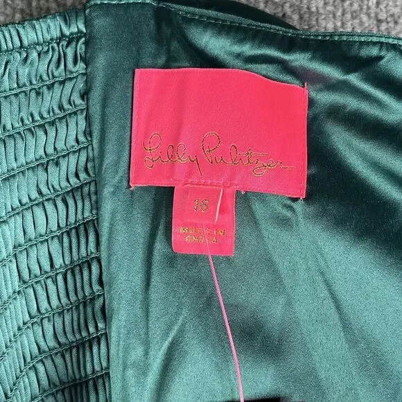 Lilly‎ Pulitzer Kavia Jumpsuit Size 16 Hosta Green NWT - Picture 9 of 11